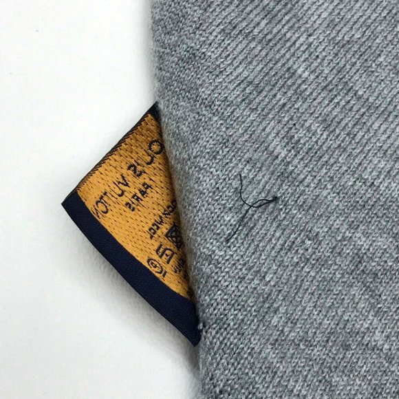 LOUIS VUITTON Esharpe Gravity Scarf Navy/Gray - Picture 8 of 9